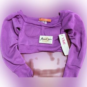 Long sleeve, belly button sweater. Super comfy for sexy belly’s